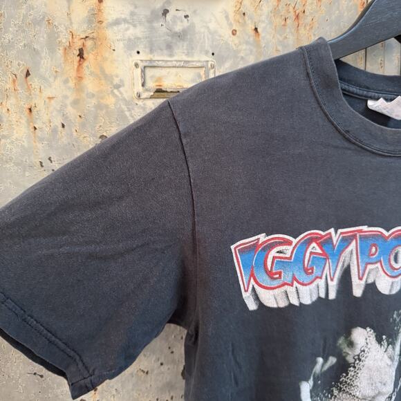 Vintage 2000s Iggy Pop Raw Power Punk The Stooges Black Band T Shirt Small - Picture 2 of 12